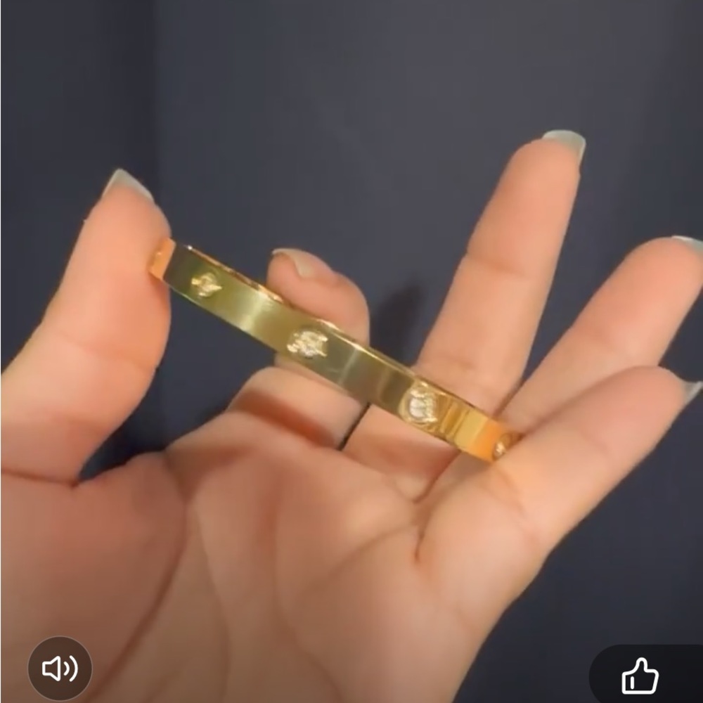 Bangle Beautiful gold,rose gold& silver bangleStainless Steel Gold Plated Bangle